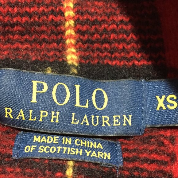POLO RALPH LAUREN SCOTTISH WOOL PLAID SWEATERS SIZE XS - Picture 11 of 11